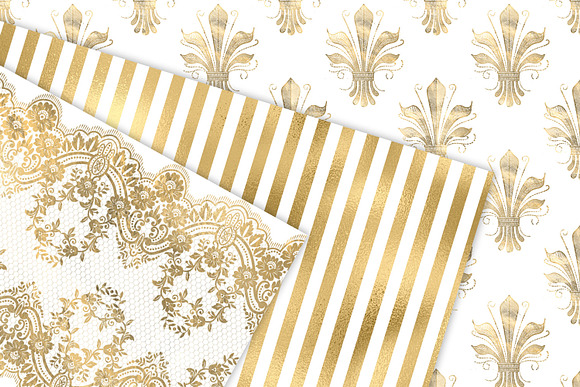 Victorian White and Gold Patterns in Patterns - product preview 2