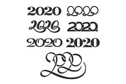 Numbers 2020 logo set