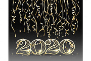 New year 2020 card