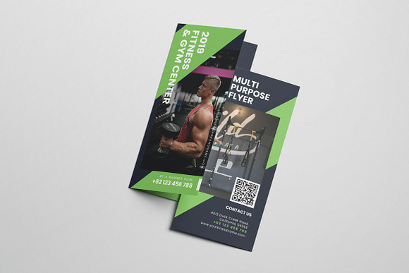 Gym and Fitness AI and PSD Brochure in Brochure Templates - product preview 5
