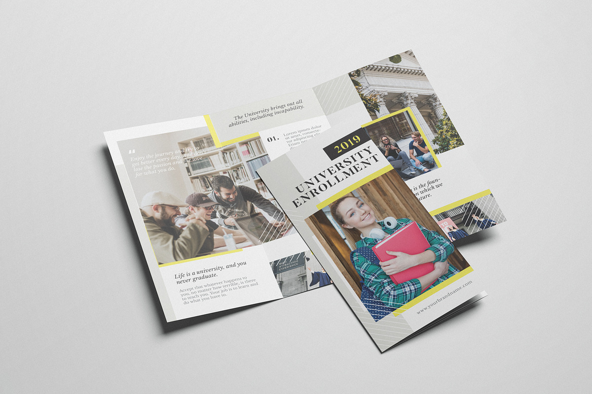 University Enrollment AI and PSD in Brochure Templates - product preview 8