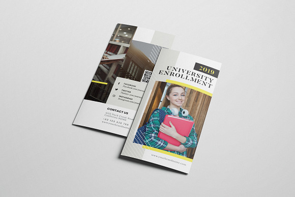 University Enrollment AI and PSD in Brochure Templates - product preview 3