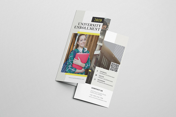 University Enrollment AI and PSD in Brochure Templates - product preview 5