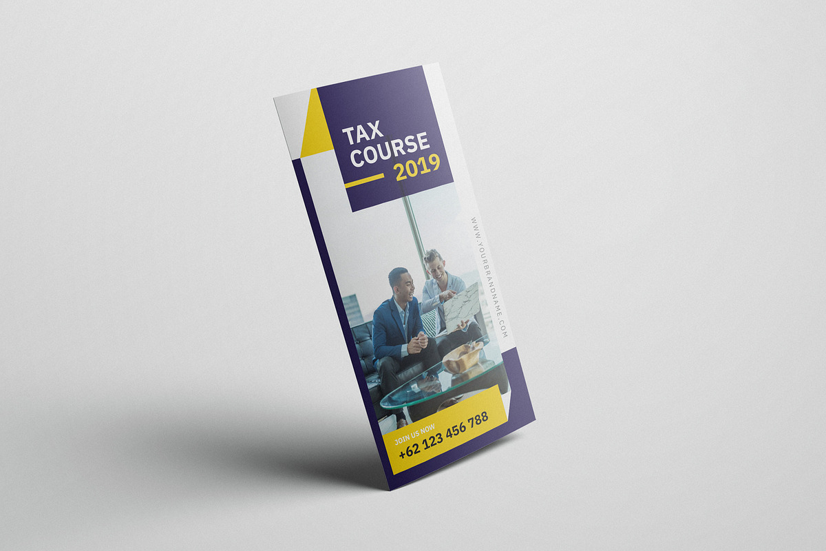 Tax Course AI and PSD Brochure in Brochure Templates - product preview 8