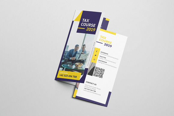 Tax Course AI and PSD Brochure in Brochure Templates - product preview 2