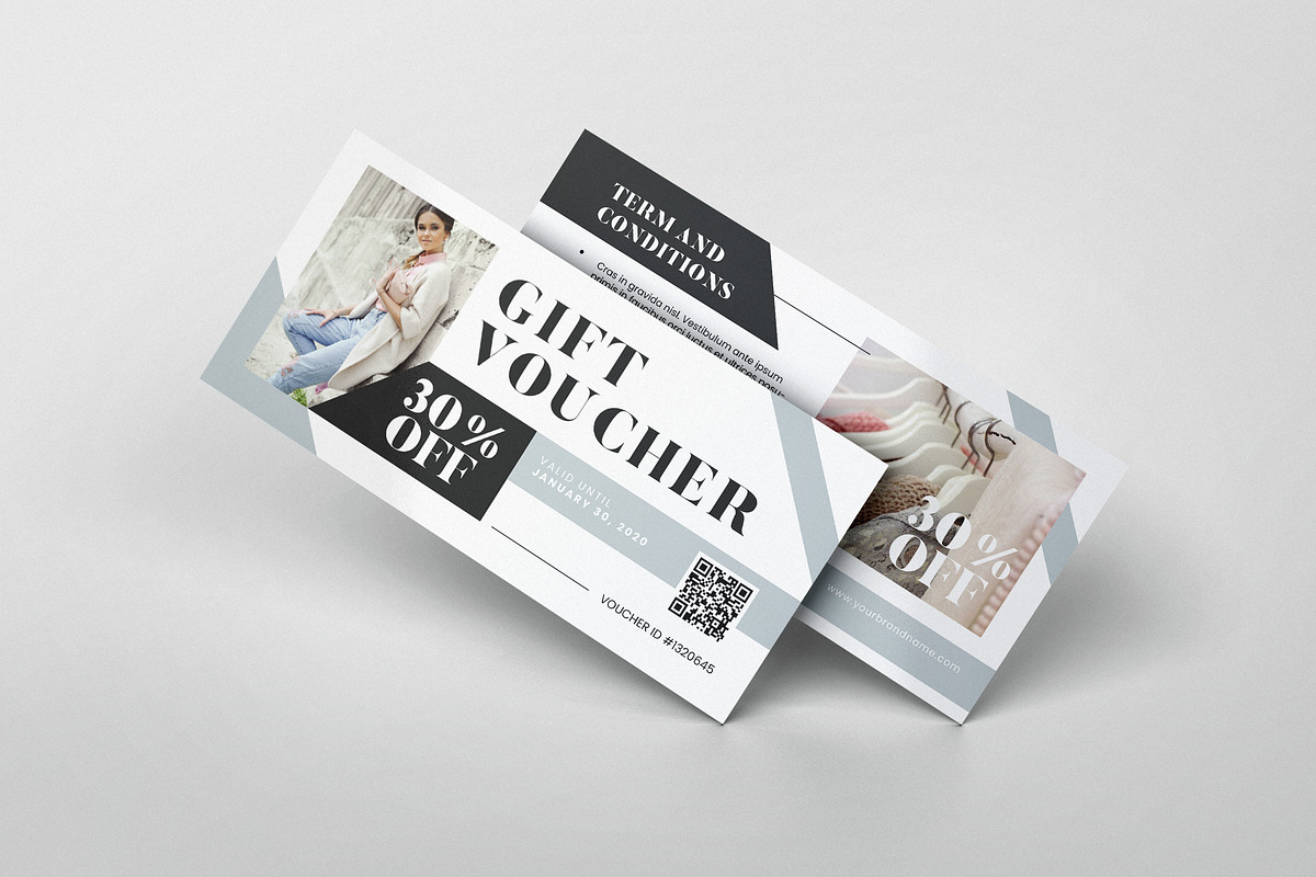 Fashion Boutique AI and PSD Voucher in Card Templates - product preview 8