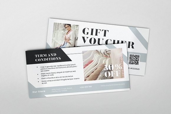 Fashion Boutique AI and PSD Voucher in Card Templates - product preview 3