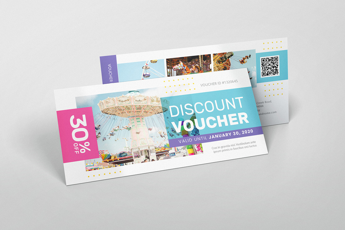 Carnival Park AI and PSD Voucher in Card Templates - product preview 8
