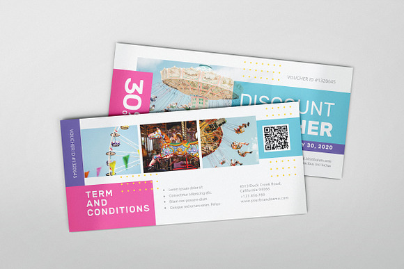 Carnival Park AI and PSD Voucher in Card Templates - product preview 5