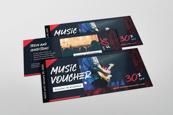 Music Concert AI and PSD Voucher in Card Templates - product preview 1