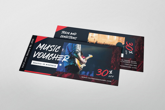 Music Concert AI and PSD Voucher in Card Templates - product preview 3
