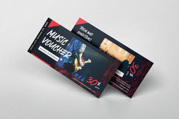 Music Concert AI and PSD Voucher in Card Templates - product preview 4