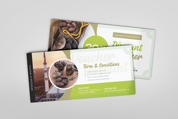 Ramadan Iftar AI and PSD Voucher in Card Templates - product preview 4