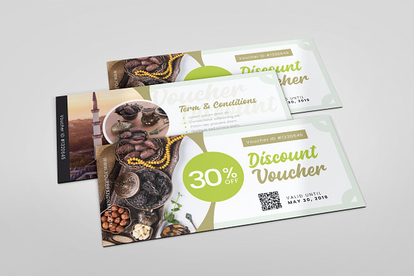 Ramadan Iftar AI and PSD Voucher in Card Templates - product preview 7