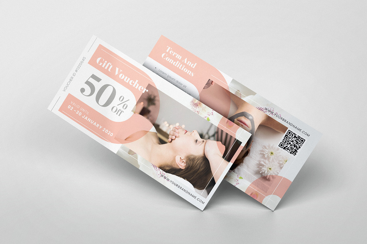 Female Beauty Spa AI and PSD Voucher in Card Templates - product preview 8