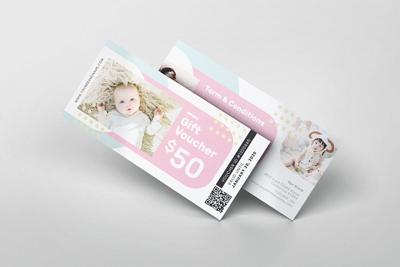 Baby Shop AI and PSD Gift Voucher in Card Templates - product preview 4