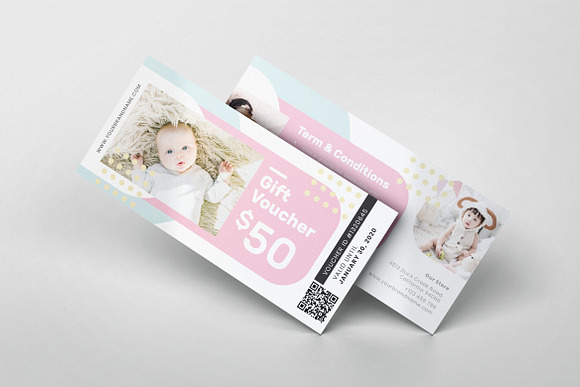 Baby Shop AI and PSD Gift Voucher in Card Templates - product preview 5