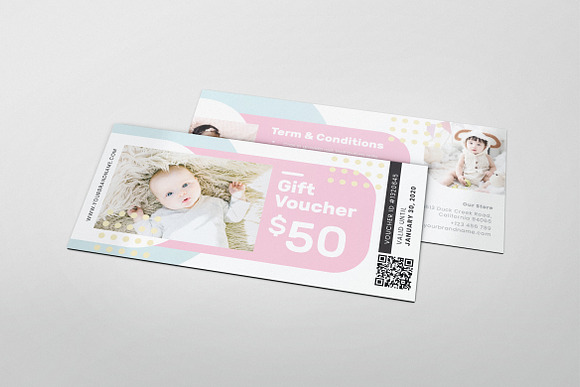 Baby Shop AI and PSD Gift Voucher in Card Templates - product preview 7