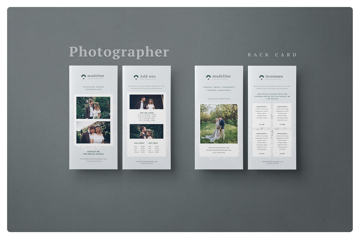 Photographer Rack Card Flyer in Flyer Templates - product preview 8