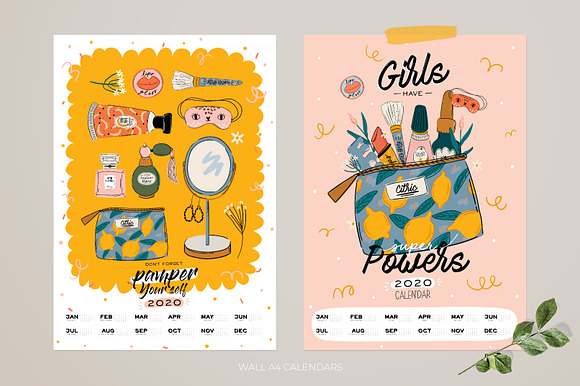 2020 Year Calendars (10 designs) in Stationery Templates - product preview 2