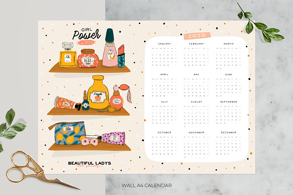 2020 Year Calendars (10 designs) in Stationery Templates - product preview 4