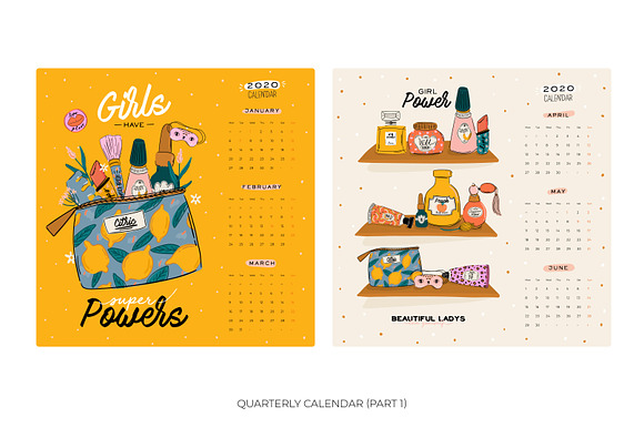 2020 Year Calendars (10 designs) in Stationery Templates - product preview 7
