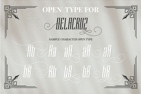 DELACRUZ TYPEFACE in Display Fonts - product preview 5
