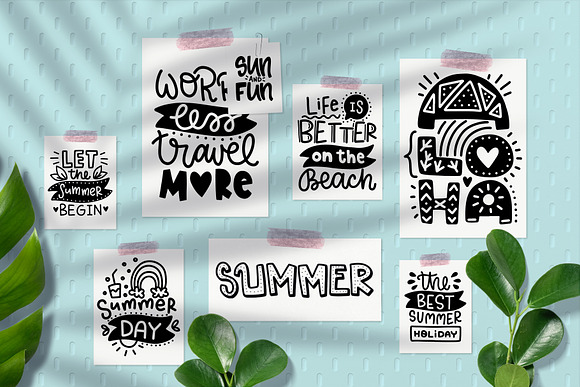 50 Summer Lettering Overlays in Objects - product preview 2