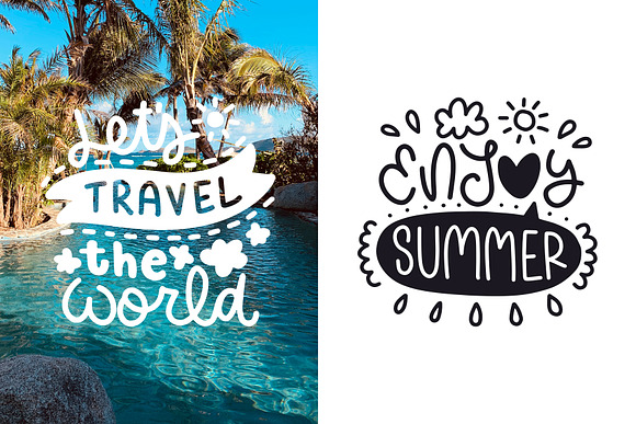 50 Summer Lettering Overlays in Objects - product preview 3
