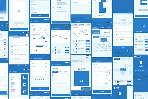 Tapky 1 Wireframe Kit in Wireframe Kits - product preview 6