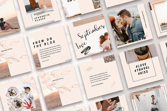 #InstaGrid 5 - Canva Puzzle Template in Instagram Templates - product preview 3