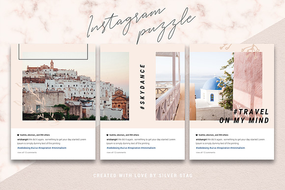 #InstaGrid 5 - Canva Puzzle Template in Instagram Templates - product preview 14