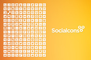 Vector Social Media Icons - Square