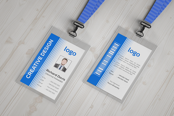 ID Card Templates Design in Stationery Templates - product preview 2