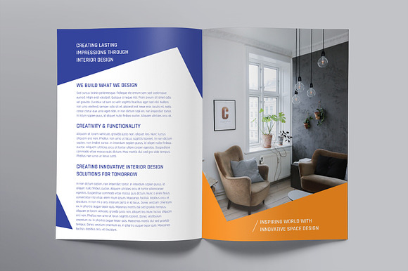 Interior Designer Brochure Bifold in Brochure Templates - product preview 2