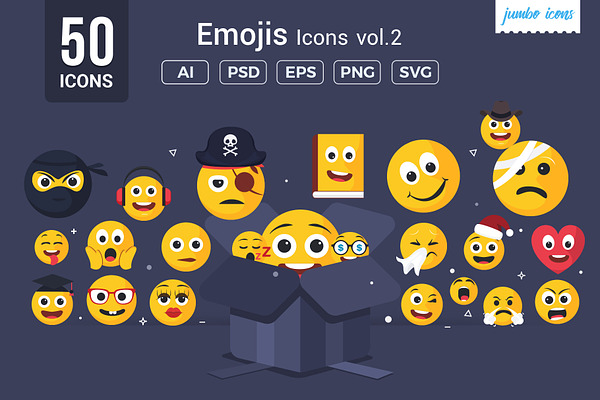 Emojis - Smiley Vector Icons V2