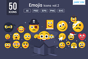 Emojis - Smiley Vector Icons V2
