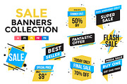 Collection of Sale Discount Banners