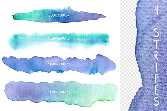 Watercolor gradient splotches in Textures - product preview 1