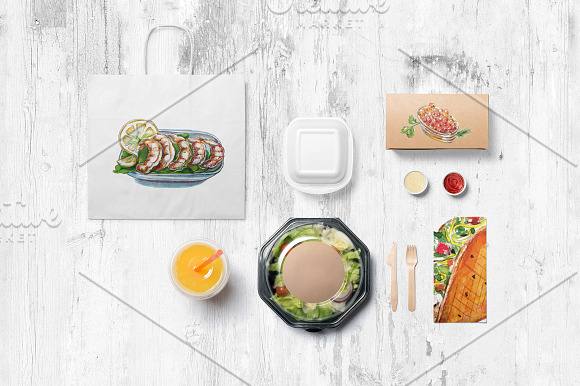 Mediterranean food-3 in Illustrations - product preview 4