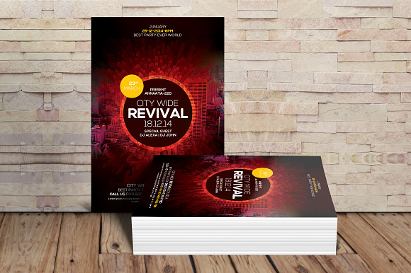 Revival Church Flyer Psd in Flyer Templates - product preview 2