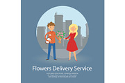 Flowers delivery service banner