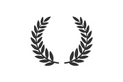 Circular Laurel Foliate Icon. Film