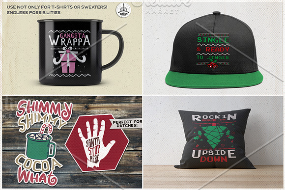 Christmas T-Shirts, Cards Bundle in Objects - product preview 6
