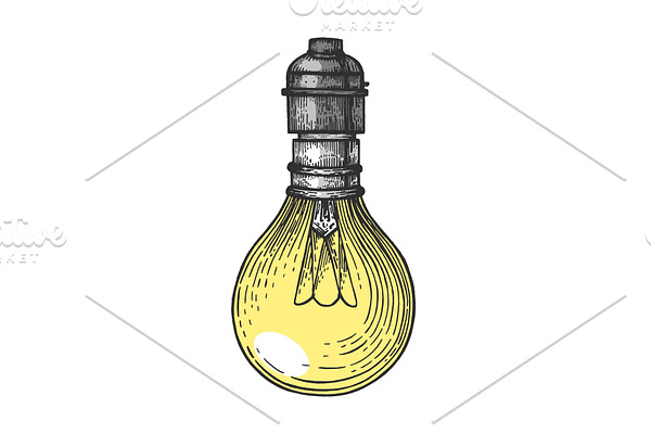 Electric lamp color sketch