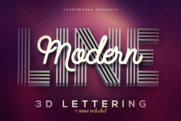 9 Creative 3D Lettering Sets in Graphics - product preview 6