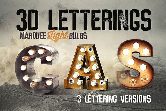 9 Creative 3D Lettering Sets in Graphics - product preview 9