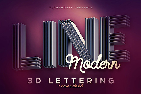9 Creative 3D Lettering Sets in Graphics - product preview 56