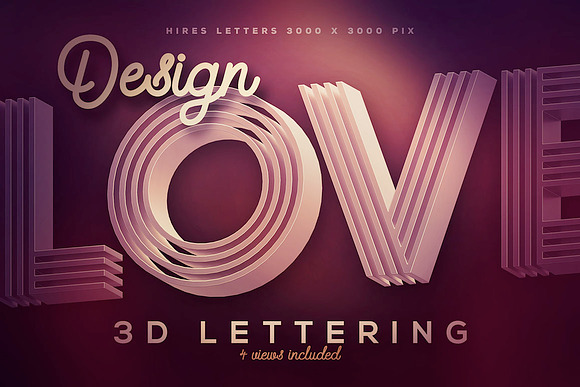 9 Creative 3D Lettering Sets in Graphics - product preview 58
