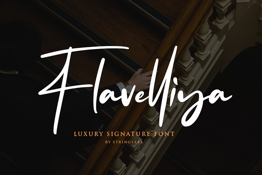 Flavellya - Luxury Signature Font in Script Fonts - product preview 8